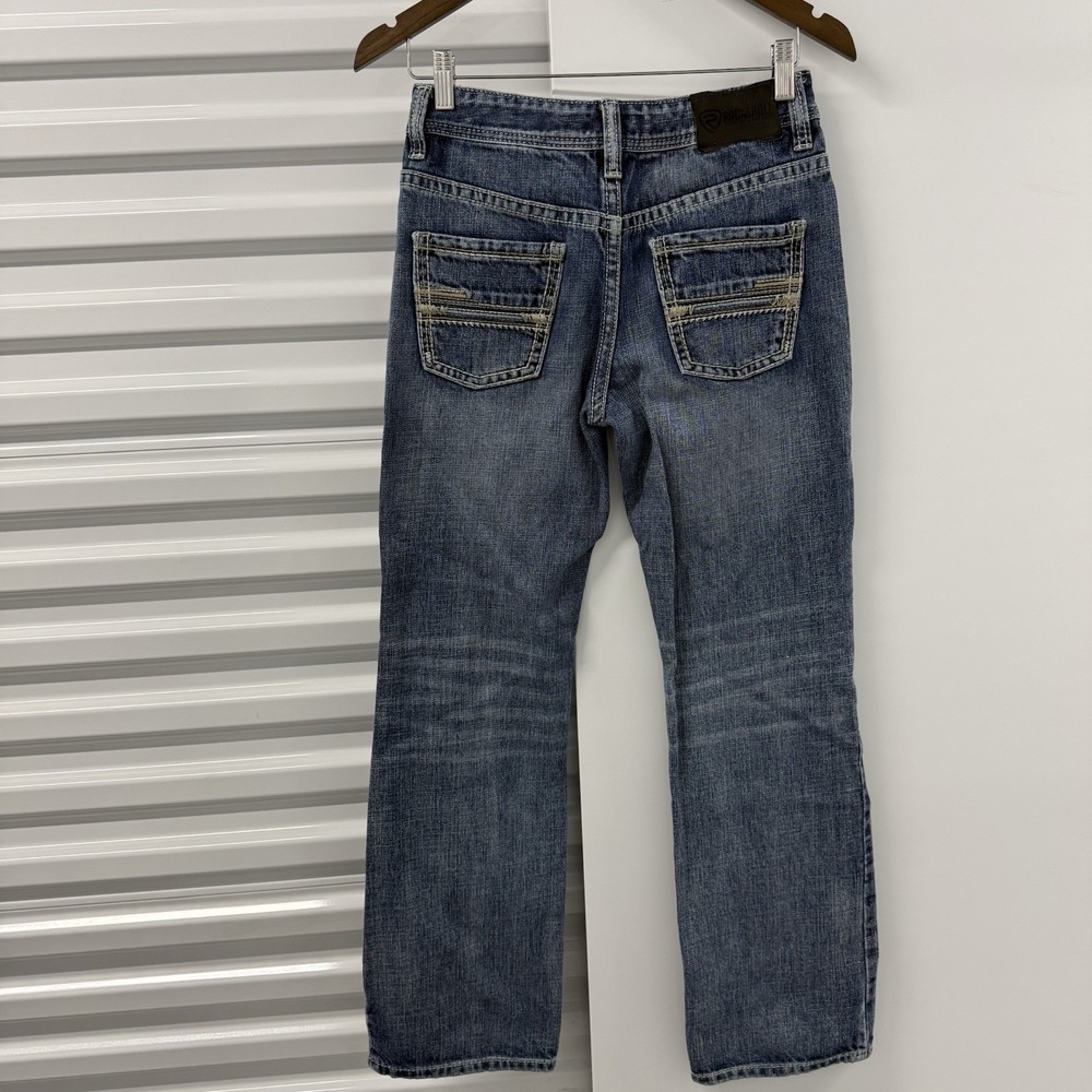 Rock & Roll Denim Jeans Womens 16R Straight Bootcut Medium Wash Western
